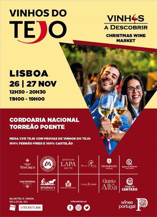 Vinhos do Tejo à prova em Lisboa no evento ‘Vinhos a Descobrir - Christmas Wine Market’